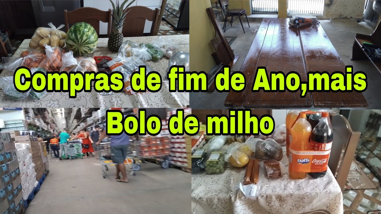 Compras para o Ano Novo, dia corrido por aqui, mais Bolo de milho 🌽 