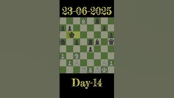 Daily puzzle chess.com || 23-06-2025 || day 14 || #chess #dailypuzzle #chessgame #youtubeshorts
