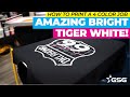 How to screen print 4 colors with amazing bright tiger white from wilflex