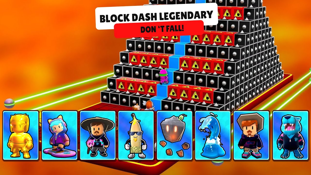 Liberaram o mapa do Block Dash Lendário no Stumble Guys venham jogar C