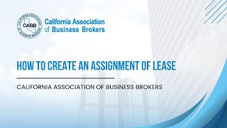 How to Create an Assignment of Lease