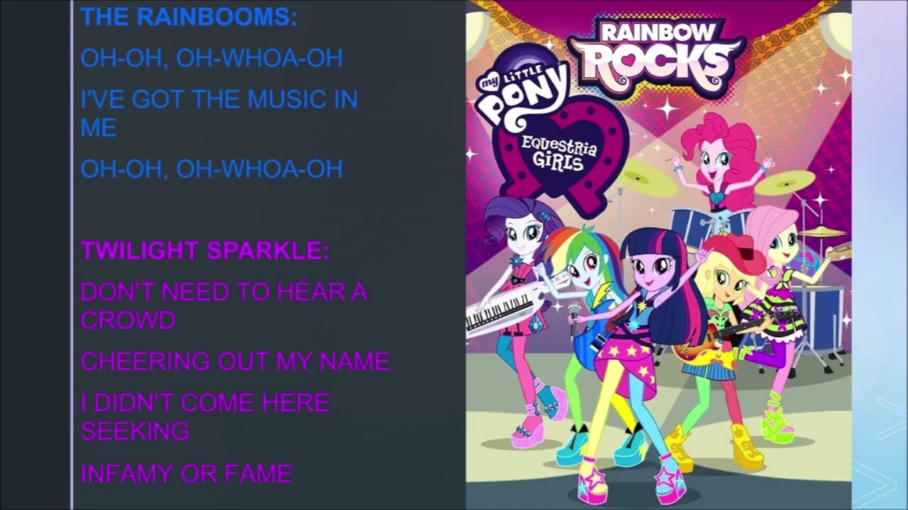 Welcome To The Show My Little Pony Lyrics
