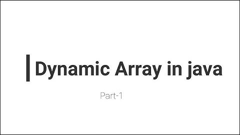 Dynamic Array in java in hindi