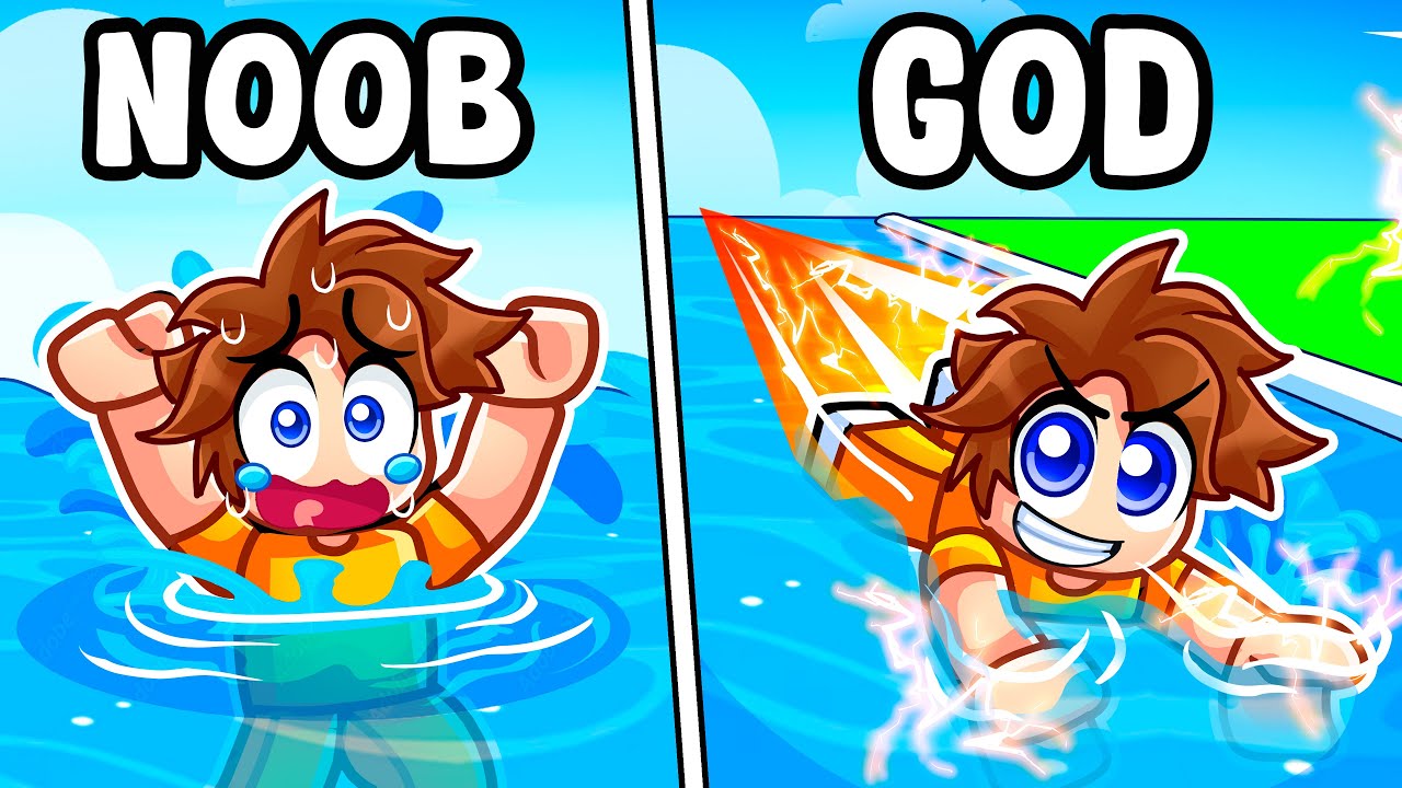 Обновление до МАКСИМАЛЬНОЙ СКОРОСТИ в Swim Race Simulator Roblox