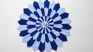 Easy Dresden Plate Quilt Block Tutorial ,Step-by- Step for Beginners