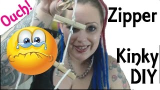 DIY BDSM Clothespin Zipper Tutorial - Kinky DIY #1