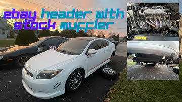 2005 Scion Tc Catless Ebay Header With Stock Muffler (Sound Clips)