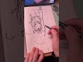 Random stroke of pen ink shorts anime shortsviral  drawsoeasyanime