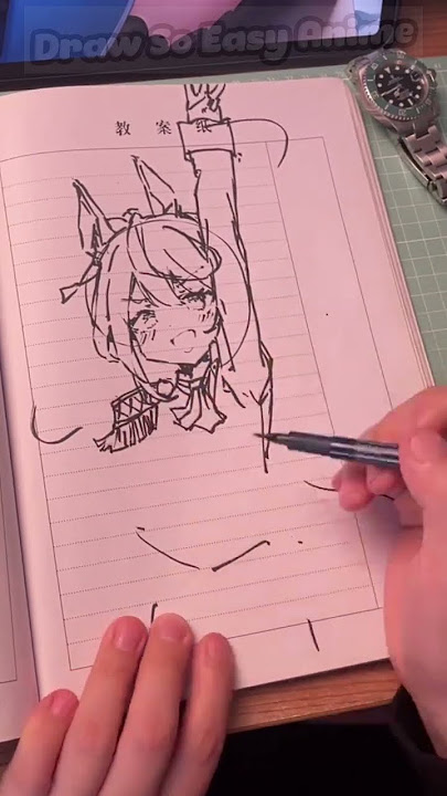 Random stroke of pen ink #shorts #anime #shortsviral  #drawsoeasyanime