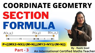 Section Formula | Class 10th Maths | Coordinate Geometry |All Boards Covered| In English |Rashi Goel