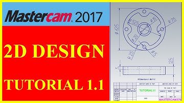 MASTERCAM 2D DESIGN - TUTORIAL1 1