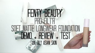 Fenty Beauty Pro Filt'r Soft Matte Longwear Foundation | Demo + Review + Test | Oily Asian Skin screenshot 5