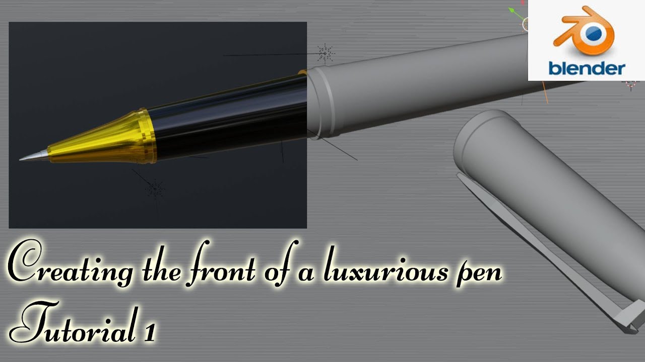 How to create a tip of a pen in blender 3d ? | Tutorial 1 - YouTube
