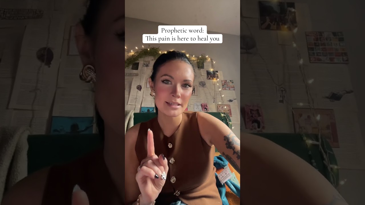 THIS PAIN HAS COME TO HEAL YOU.