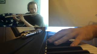 Stephen Foster. Beautiful Dreamer Piano Flute