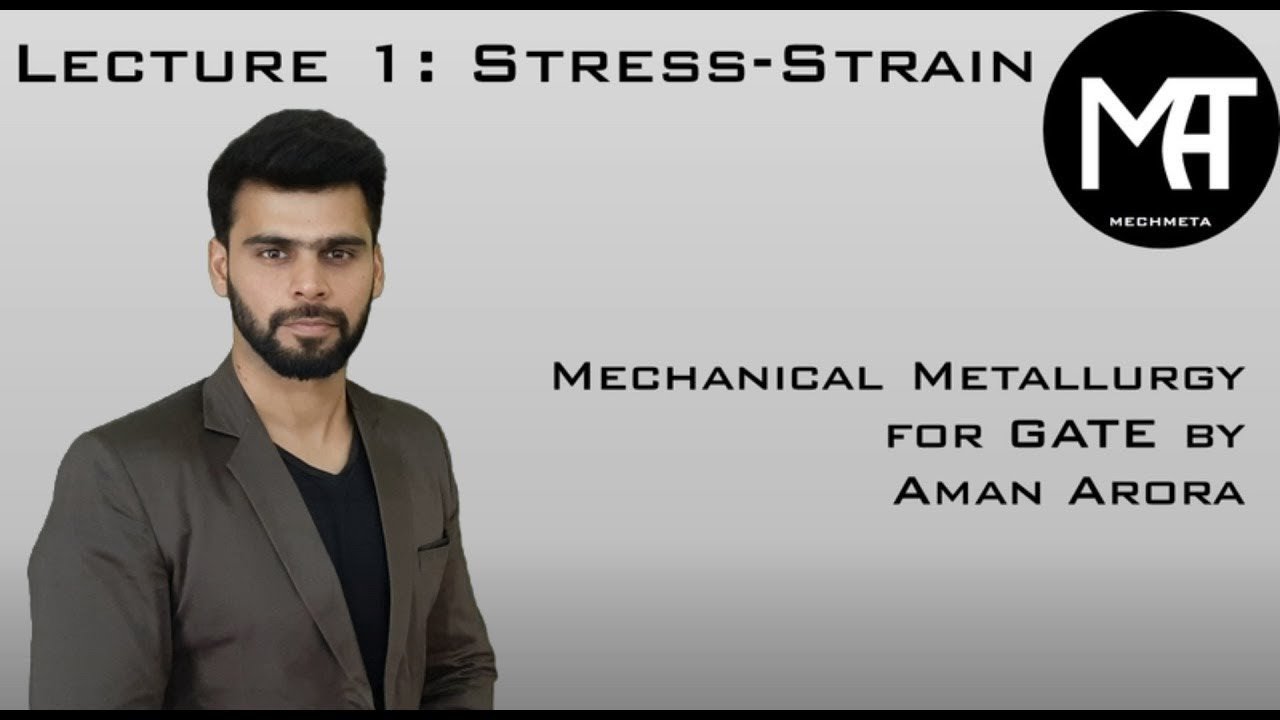 Mechanical Metallurgy: Stress - Strain by Dr. Aman Arora