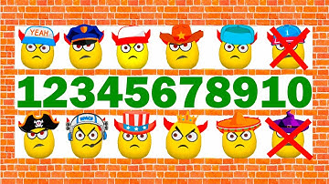 1-2-3-4-5-6-7-8-9-10 DRAW TO SMASH. Numbers 1-10 in 4K