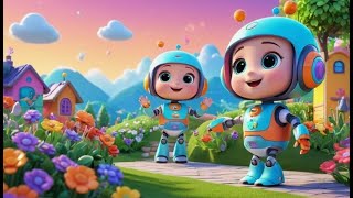 O Robô Tímido Aprendeu a Dizer Olá | Canção Infantil | Portuguese Nursery Rhyme | Kids Songs