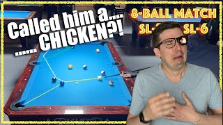 I DESTROYED him to TEACH him a LESSON! ME vs ROOSTER!  Amateur 8-ball pool match APA SL-7 vs SL-6!