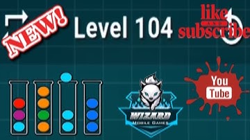 Ball Sort Puzzle Level 104 Color Sorting Games Level 104