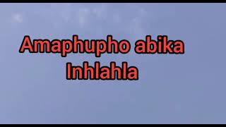 Amaphupho Abika Inhlahla Sichaza Amaphupho