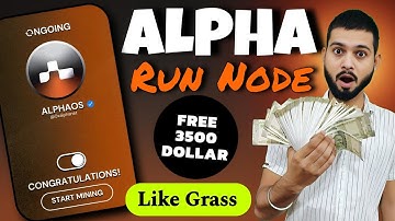 Alpha Net Airdrop - Run Node Earn Rewards - Join Early