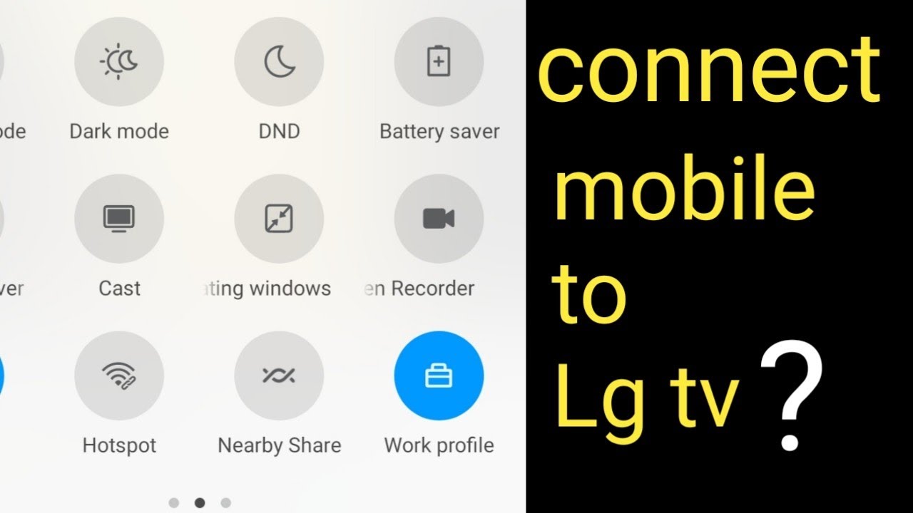 how to connect redmi mobile to Lg tv. mobil se tv kaise connect kre. -  YouTube