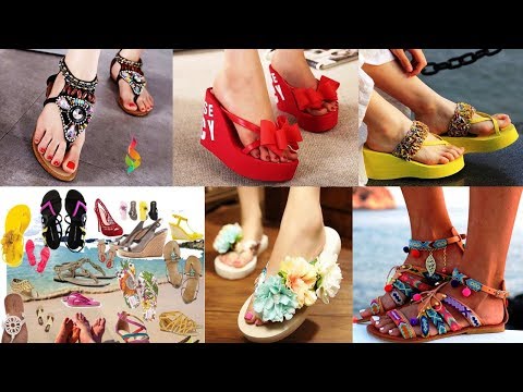Модная пляжная обувь 2018 фото Как быть стильной летом 2018 Женские босоножки, вьетнамки, тапочки