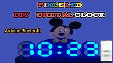 DIY 7 Segment Digital Clock | ARDUINO BLUETOOTH CONTROL| REAL TIME CLOCK
