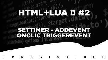 MTA LUA DERSLERİ #2 | HTML LUA ENTEGRE | triggerEvent triggerServerEvent addEvent addEventHandler
