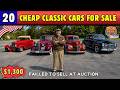 Didn’t Sell at Auction… Now Going for a Steal! 20 Classic Cars for sale