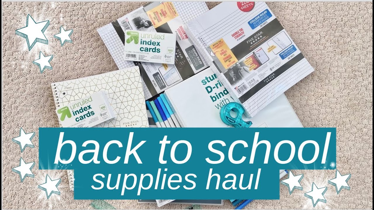 back to school supplies haul *realistic junior yr essentials* YouTube