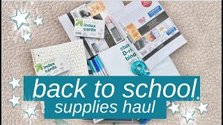 back to school supplies haul *realistic junior yr essentials*