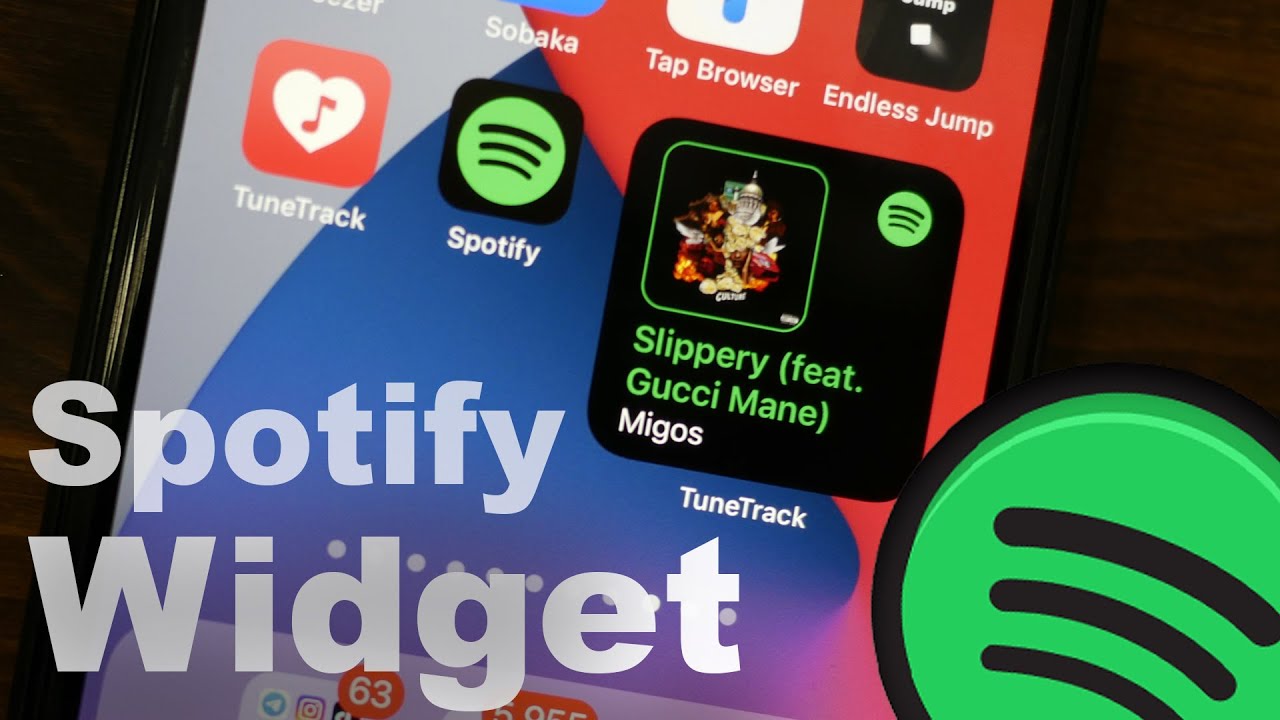 Get Spotify Widget on any iPhone iOS 14 - YouTube