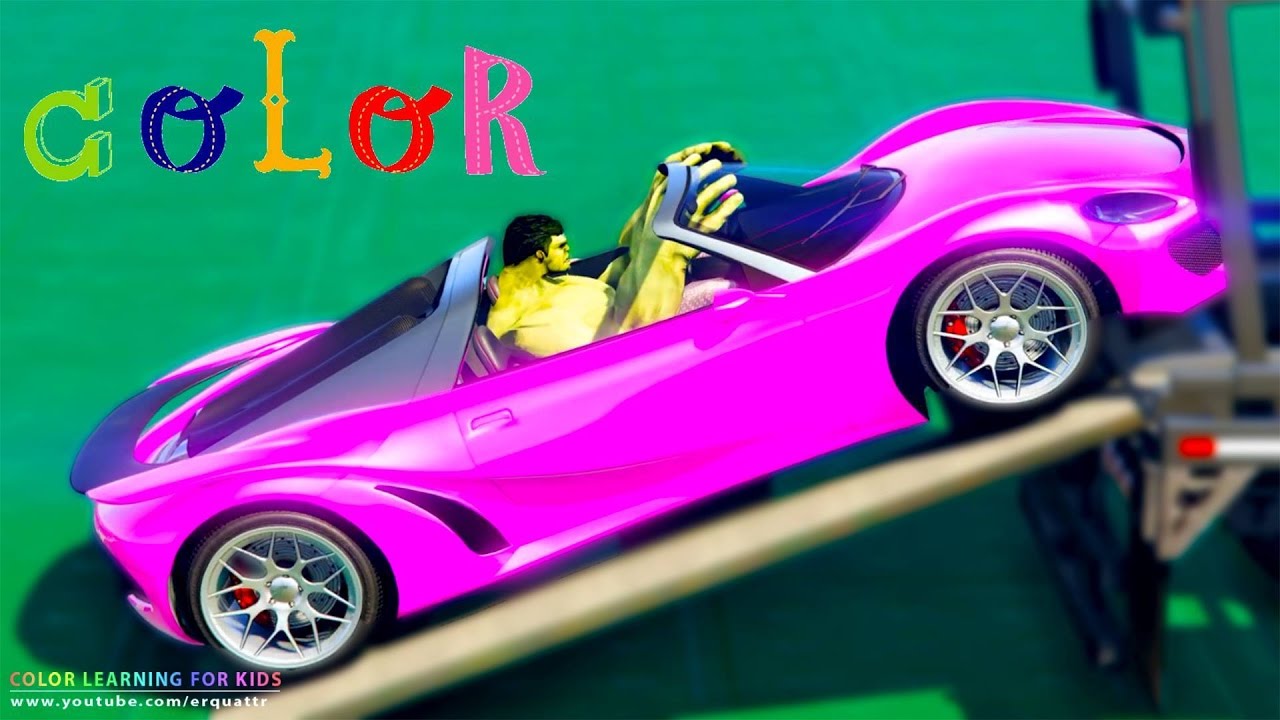 Learn Color SPORT CARS Transportation for Kids Colors for Children ...