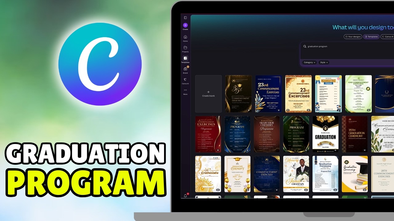 How To Make Graduation Program In Canva (2026) - Full Guide - YouTube