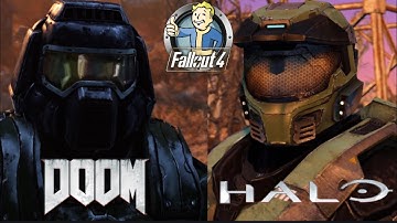 The Master Chief and Doomguy - Fallout 4 Mods