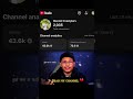 Dead My channel 🥺