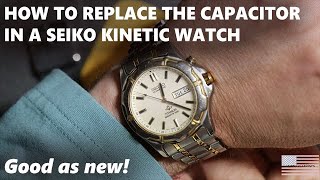 How To Change / Upgrade The Capacitor On A Seiko Kinetic Watch - YouTube