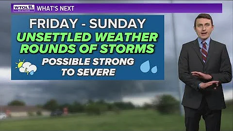 Scattered showers end Tuesday evening; sunny, warm, comfortable Wednesday | WTOL 11 Weather - 6/27