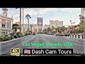 🇺🇸 2020 Driving Las Vegas Strip North to South 4K