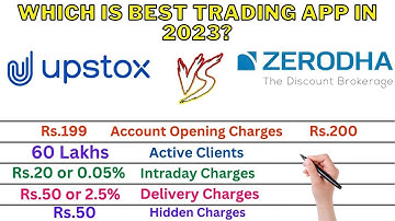 Comparison: Upstox Versus Zerodha | Whish is the Best Trading App 2024?