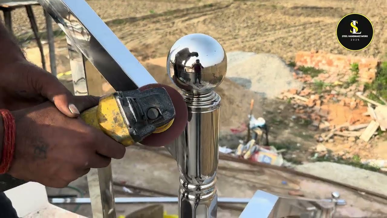 Square Pipe steel Railing Start to Finish स्टील की सीढ़ी रेलिंग बनाई ✅ steel fabrication techniques