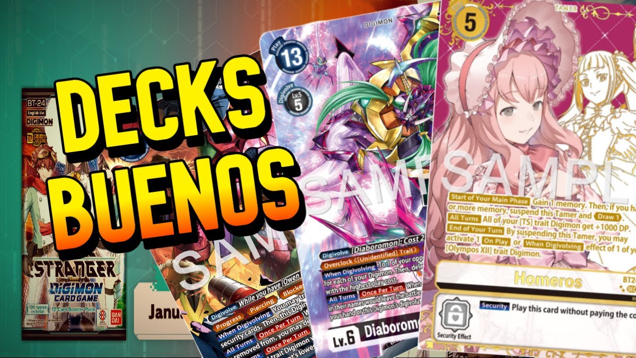 Los Decks Mas Esperados de La EXPANSION Bt24 | Digimon Card Game