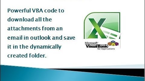 VBA code - Download all attachments from outlook emails and save into the folder