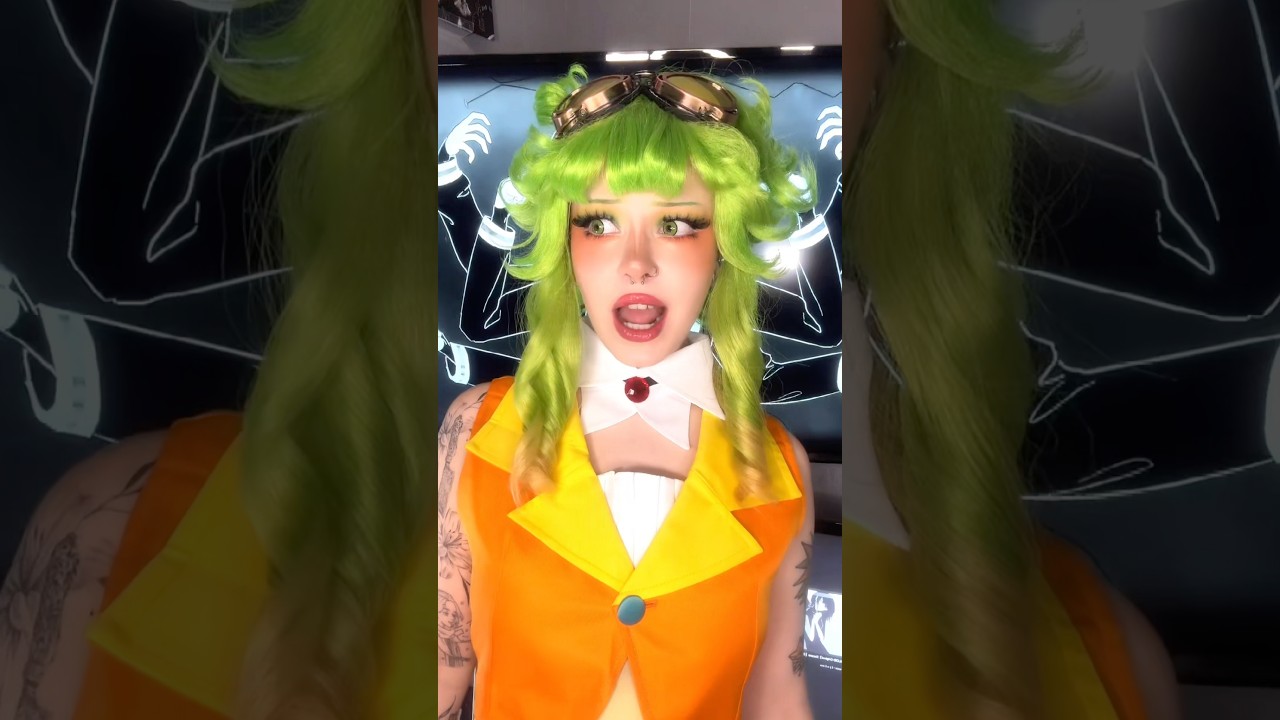 what’s going on??? #cosplay #makeup #vocaloid #gumi