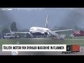 Motor von Ryanair-Maschine in Flammen