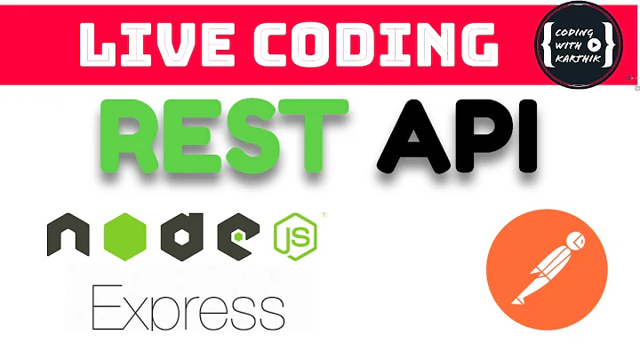 REST Api with Node.js and Express #RestAPI  Session 2 |  #realtimeexamples #codingwithkarthik