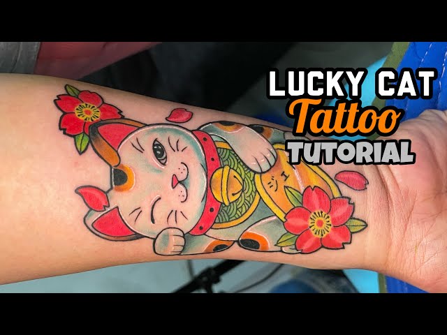 wildroottattoo:lucky-cat-lucky-cat-luck-cat-cat-cat-tattoo-lucky-cat-tattoo- luck-cat-tattoo-fish-fish-tattoo-manekineko-maneki-neko-japanese-japanese- tattoo-koi-fish-tattoo-peonies