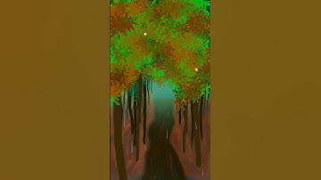 Simple Forest Procreate Animation with Relaxing Sounds